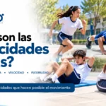 Estudiantes realizando actividades de fuerza, resistencia, velocidad y flexibilidad, imagen del artículo «¿Qué son las capacidades físicas?» de EF 360.