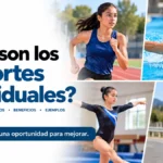 Estudiantes practicando atletismo, natación, gimnasia y ciclismo, imagen del artículo «¿Qué son los deportes individuales?» de EF 360.